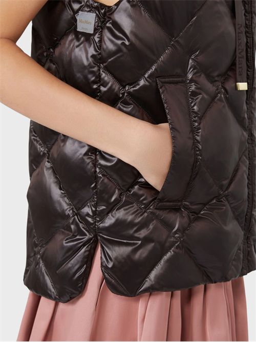 Short quilted diamond padded vest MAX MARA THE CUBE | 2629296055600027